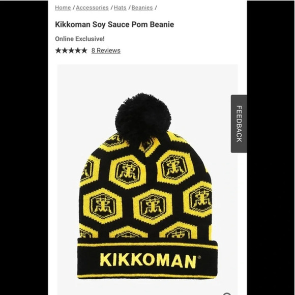 Kikkoman Soy Sauce Pom Beanie - Picture 2 of 6